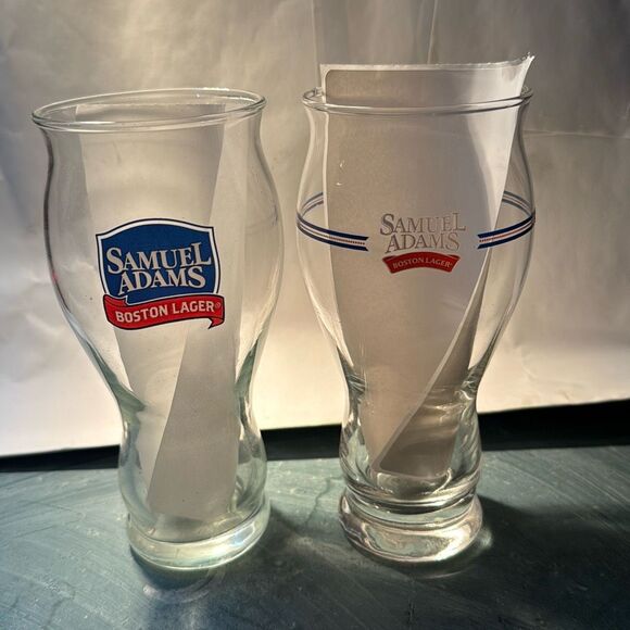Set Of 2 Samuel Adams For The Love Of Beer Boston Lager Pint Glass - Picture 5 of 6